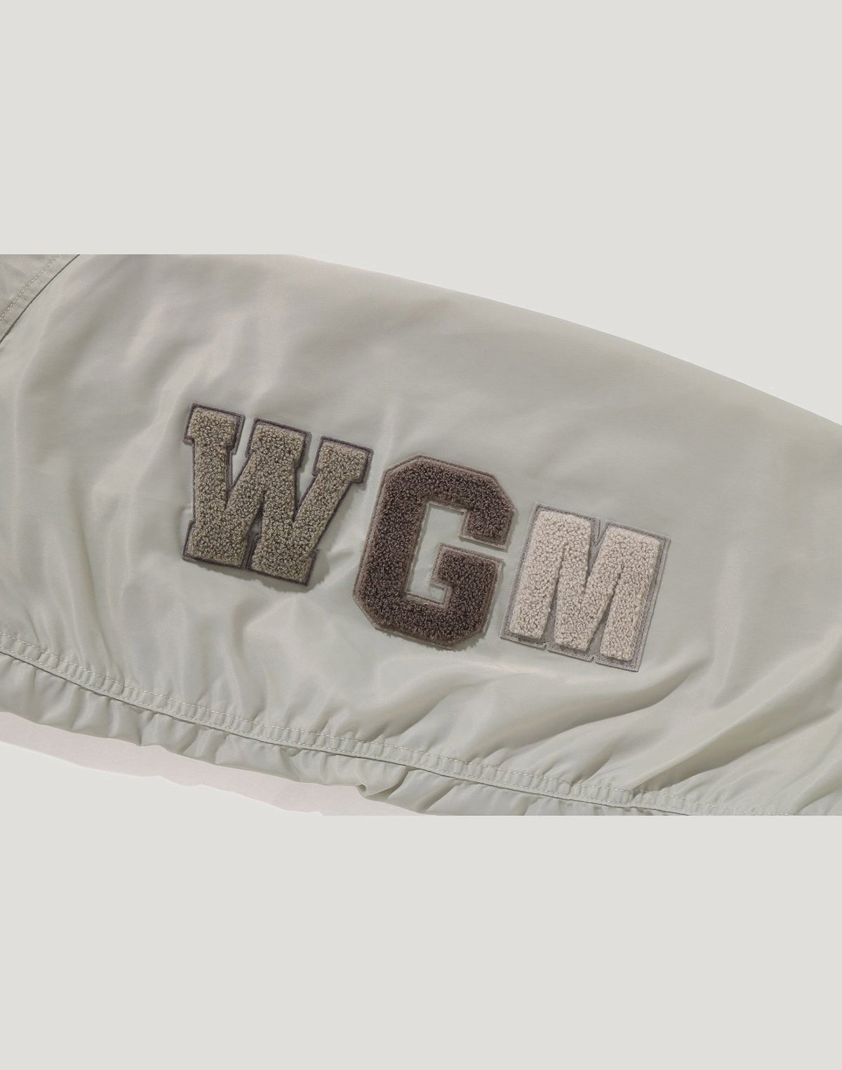 TONAL CHAIN STITCH SHARK BOMBER JACKET MENS