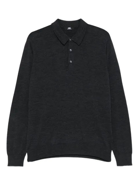 ALPHA STUDIO polo-neck long-sleeve sweater