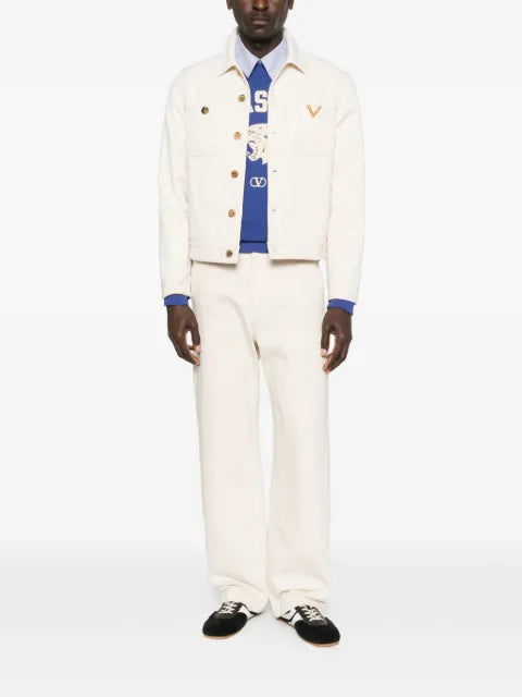 Valentino Garavani logo-detail denim jacket