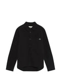 Calvin Klein logo-patch shirt jacket