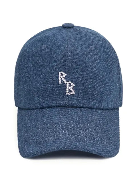 Ruslan Baginskiy Jeans-crystal-embroidered baseball cap