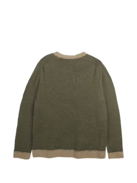 YMC Fife crochet-trim sweater
