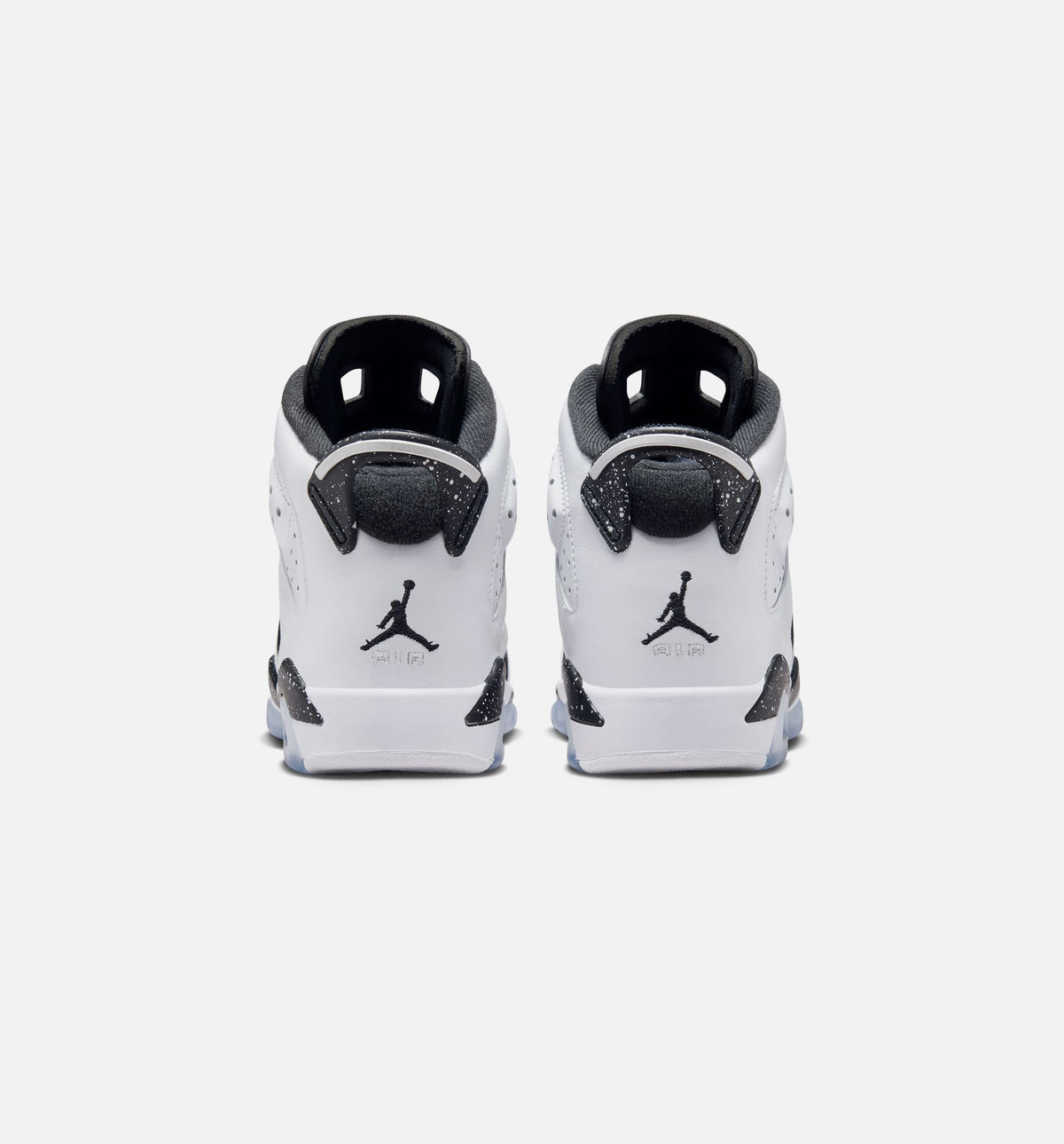 Air Jordan 6 Retro Black And White Grade School Lifestyle Shoes - Black/White