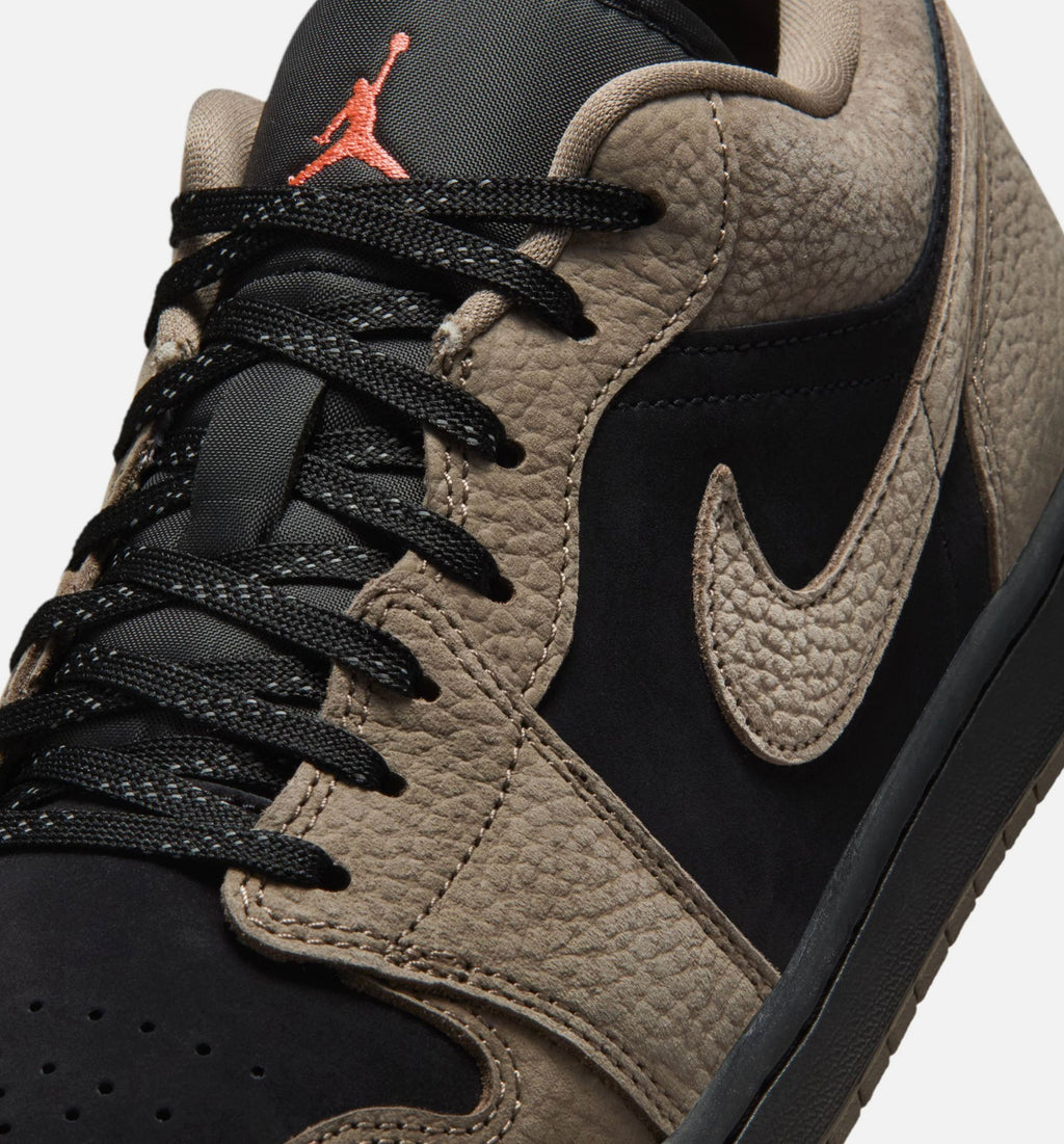 Air Jordan 1 Low SE Men's Lifestyle Shoe - Black/Olive Grey/Light Wild Mango