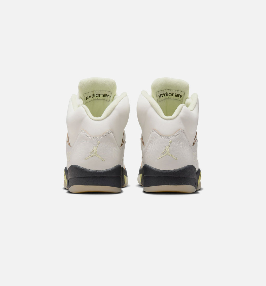 Air Jordan 5 Retro Luminous Green and Sail Women's Lifestyle Shoe – Sail/Luminous Green/Anthracite