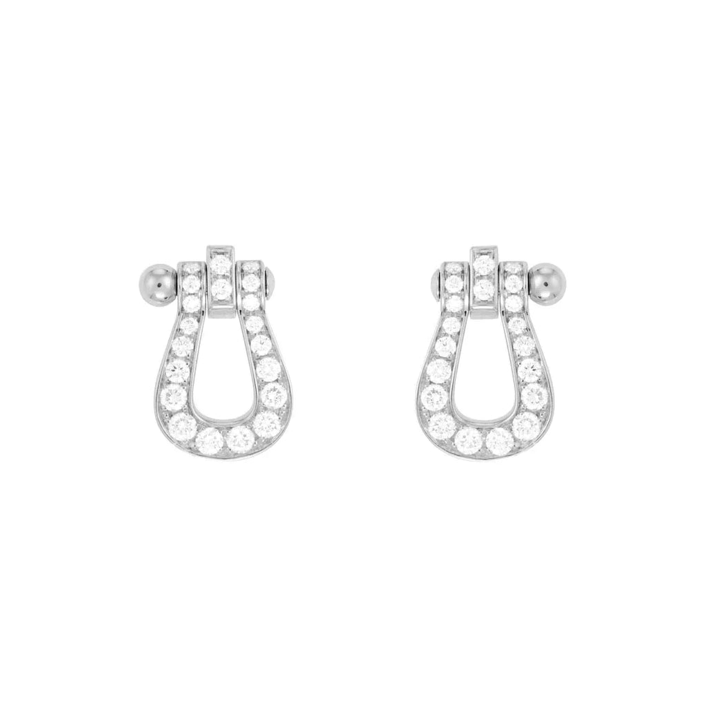FRED FORCE 10 FULL DIAMOND STUD EARRINGS MINI MODEL