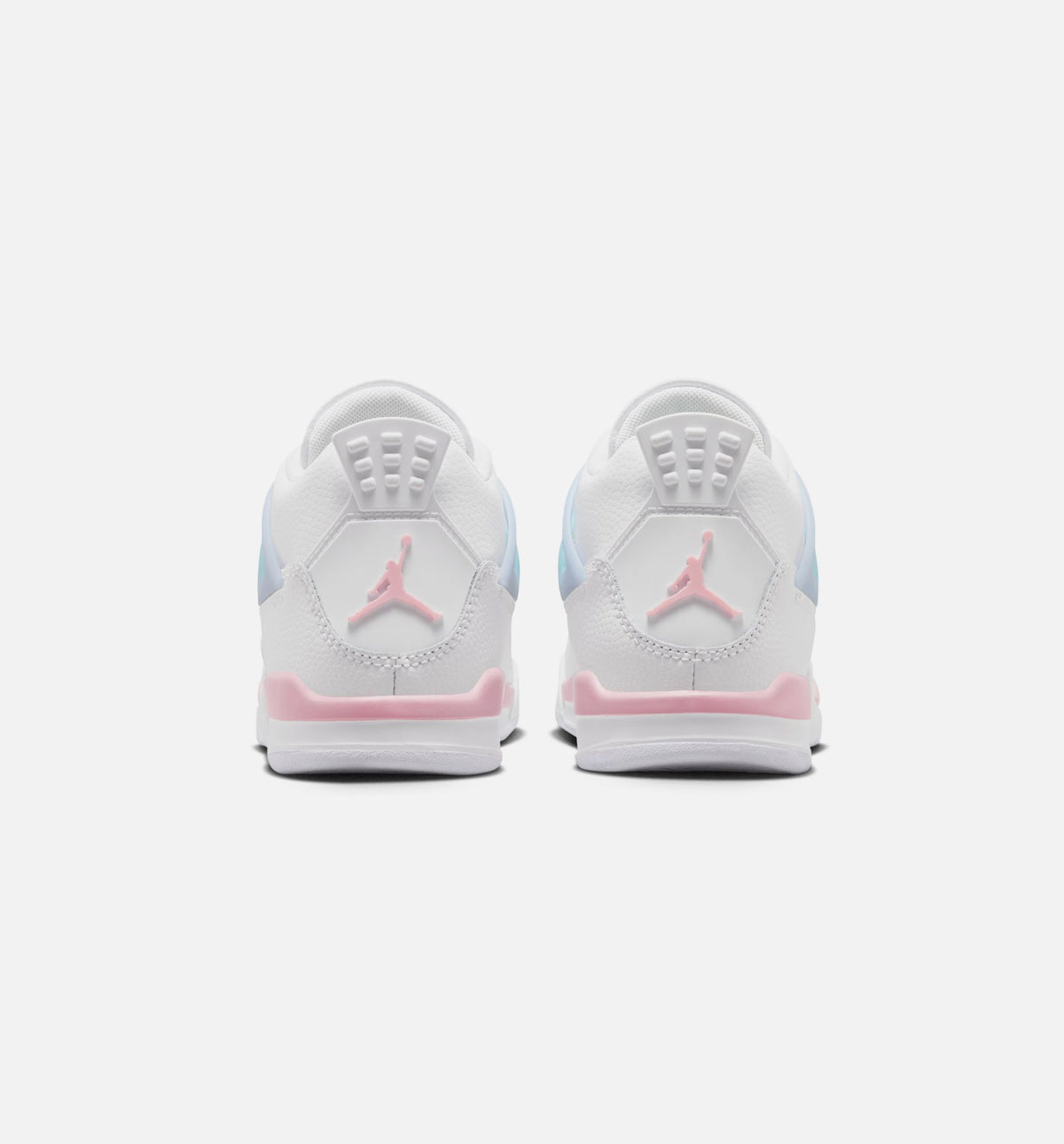 Air Jordan 4 Retro Medium Soft Pink Preschool Girls' Sneakers - White/Medium Soft Pink/Half Blue
