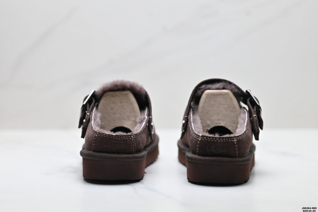 UGG Ethnic-Trim Shearling Slip-On Shoes