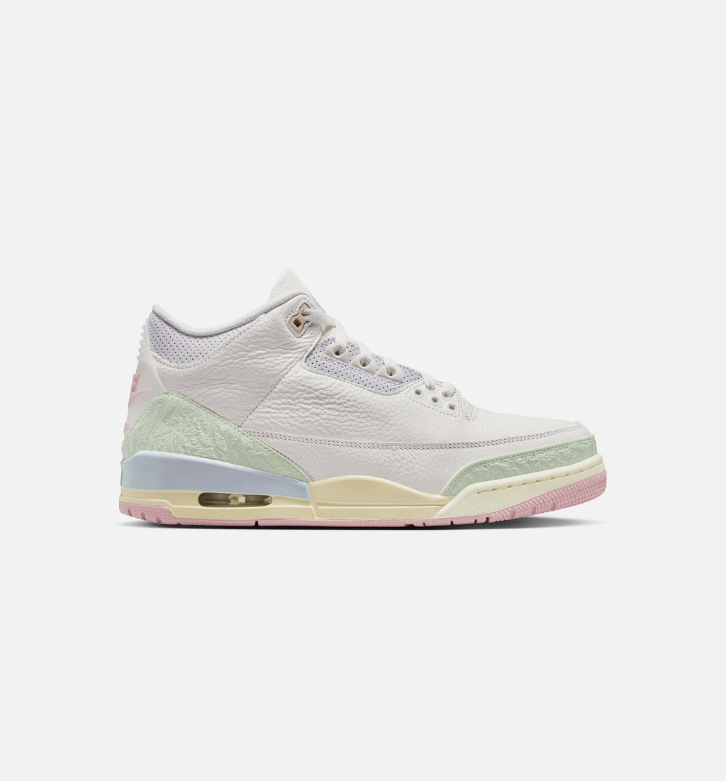 Air Jordan 3 Retro Sail And Jade Aura Men's Shoes - Sail Jade Aura Iced Carmine