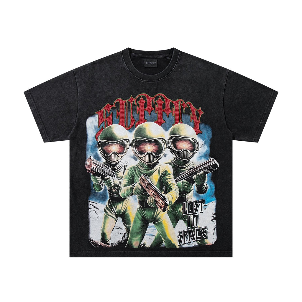 SUPPLY TEE Astronaut Graphic Short-Sleeve T-Shirt