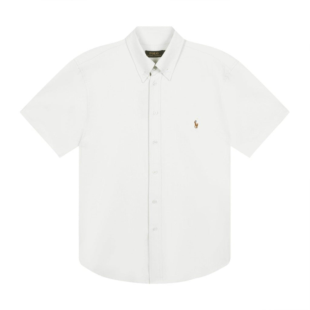 Ralph Lauren Cotton Oxford Short-Sleeve Button-Down Shirt