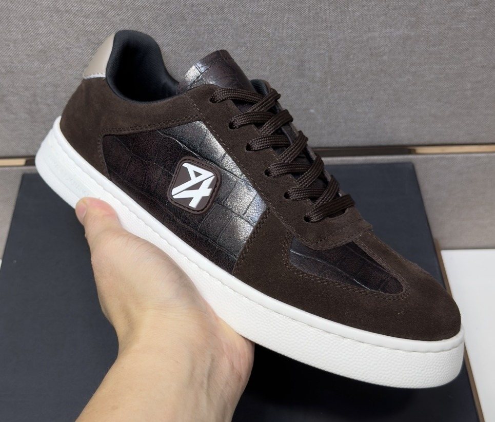Armani Exchange Men's Paneled Low-Top Sneakers