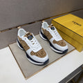 Fendi Men's Patterned Panel Sneakers