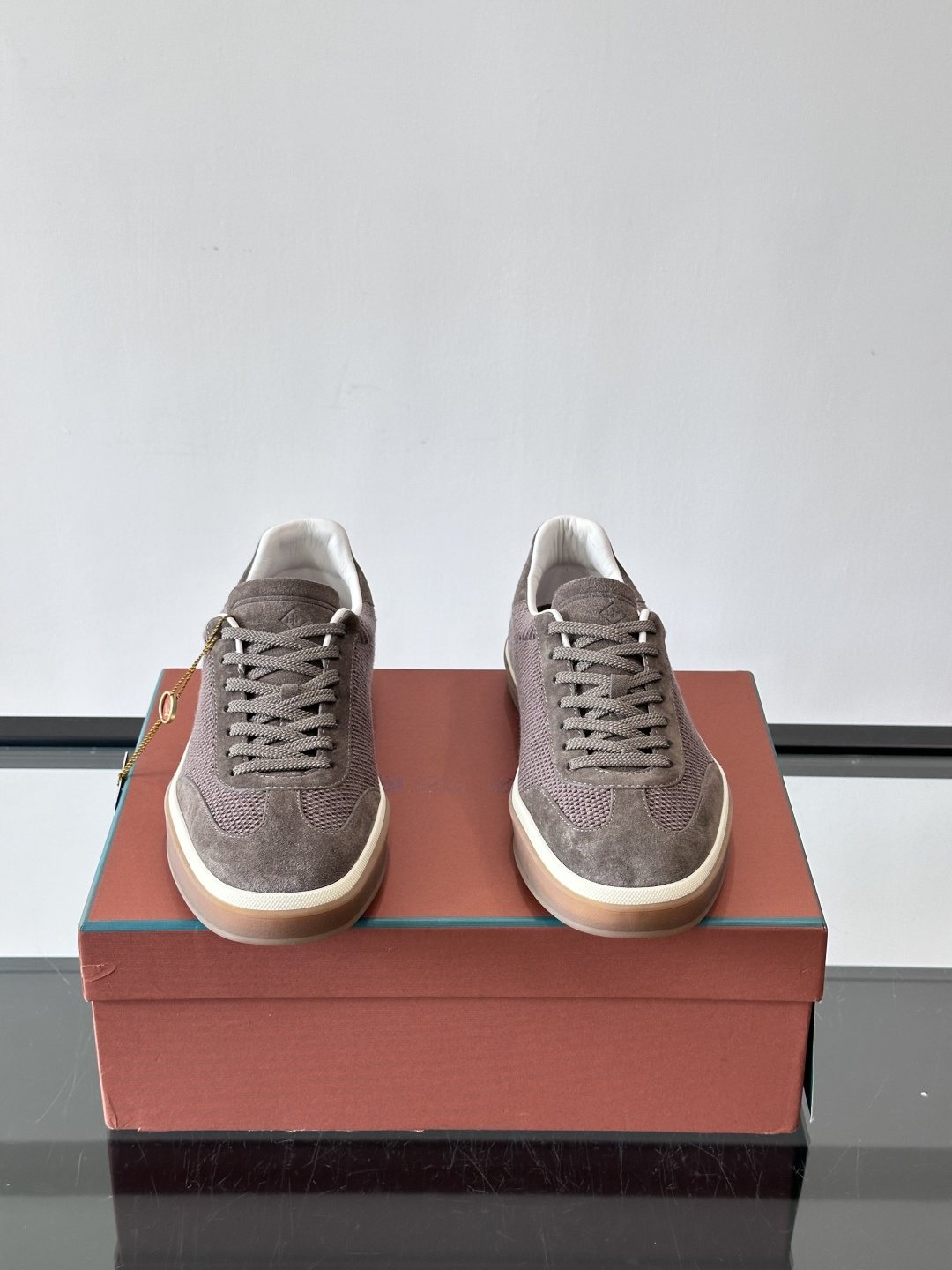 Loro Piana Men's Cream Sole Sneakers